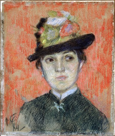 1884年Mademoiselle Manthey的肖像 作者 Paul Gauguin